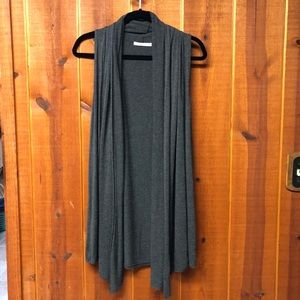 Charlotte Russe Long Gray Sleeveless Cover Up